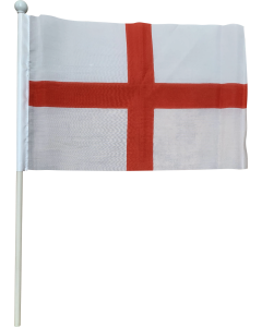England St George cross hand waving flags for sporting events