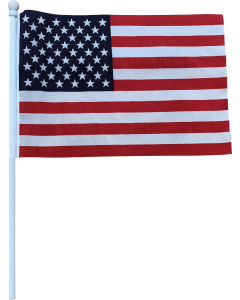 Printed USA hand waving flag