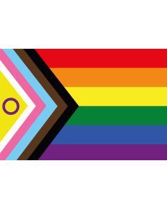 Progress & Intersex Pride Landscape Flags