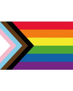 Progress Pride Angled Flag