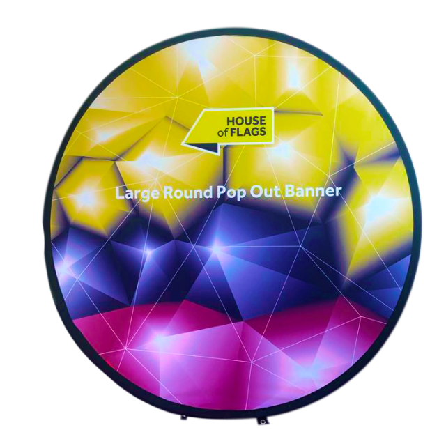 Alfa Romeo Round Outdoor Pop Out Banner