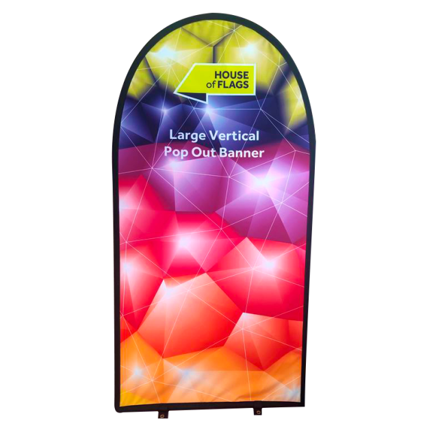 Vertical Outdoor Pop Out Banner