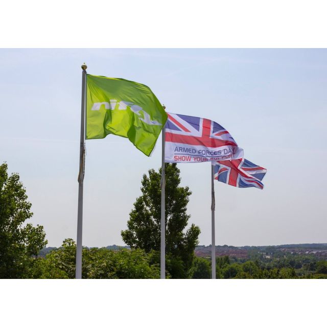 Fujitsu Knitted Polyester Custom Flags