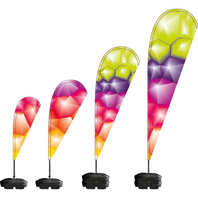 New College Standard Teardrop Flags