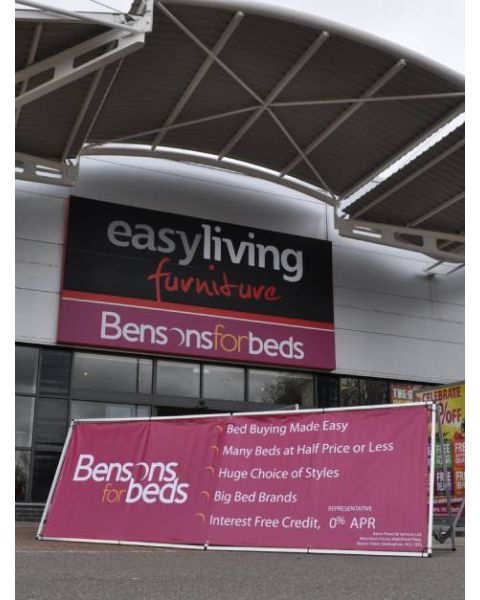 Bensons For Beds Freestanding Banner A Frame