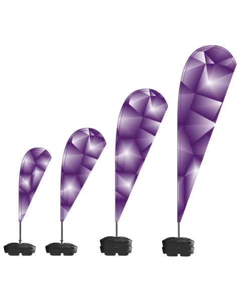 New College Premium Teardrop Flags