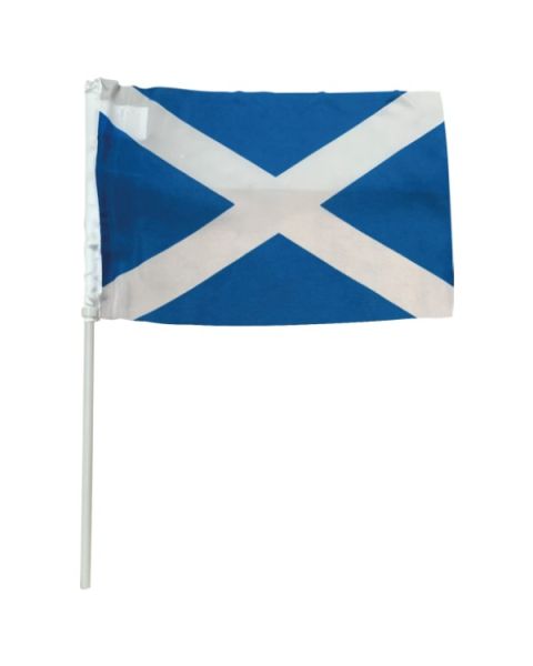 Scotland St Andrews Saltire hand waving flags