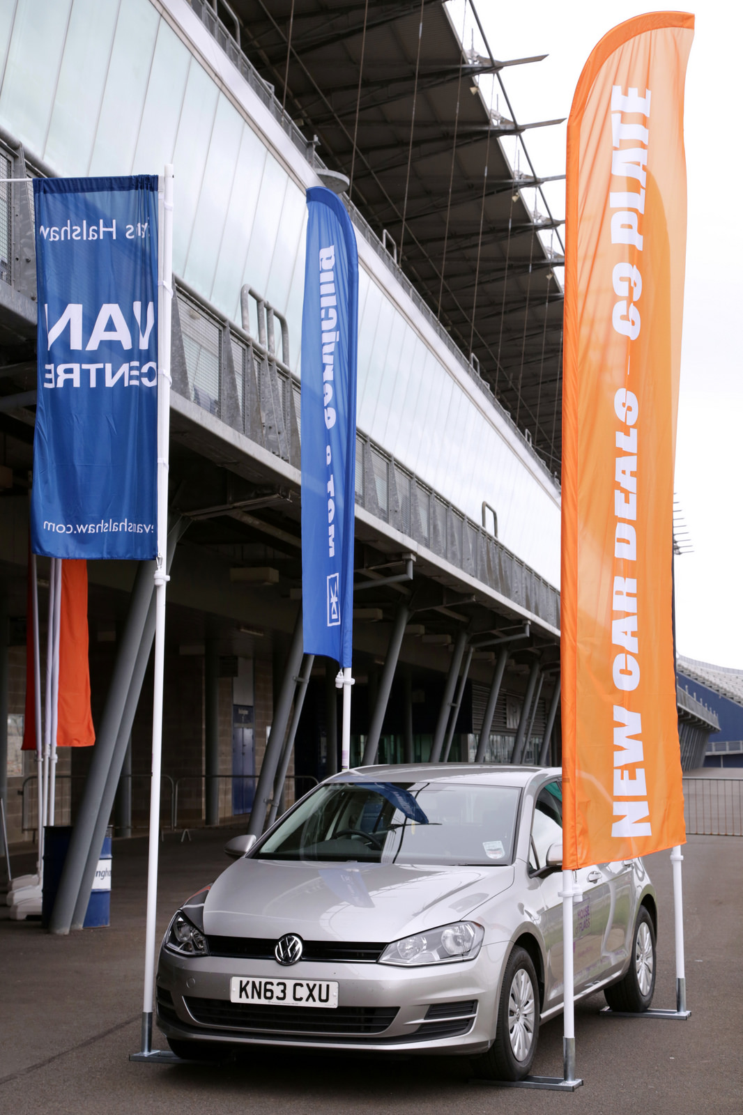 forecourt flagpoles and flags