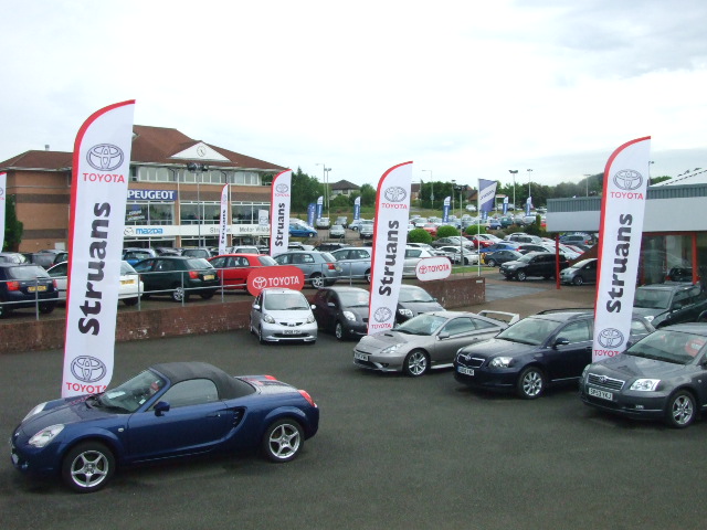 forecourt flagpoles and flags
