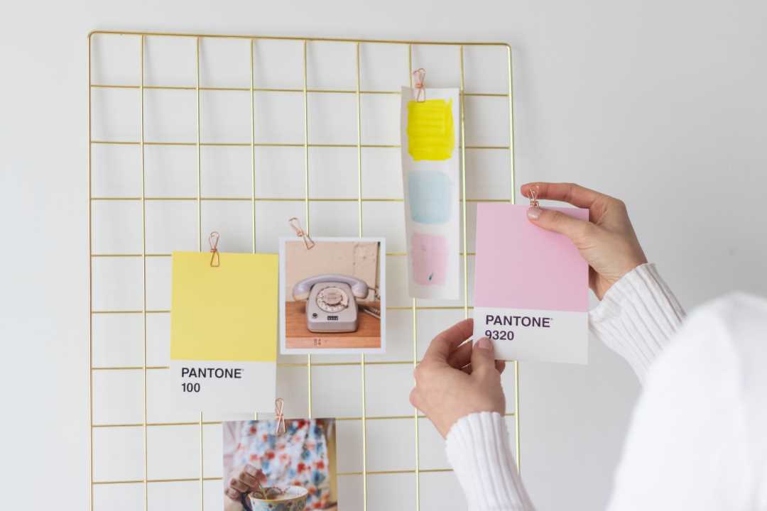 advertising impact, a person designing a vision board