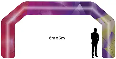 6m x 3m inflatable arch