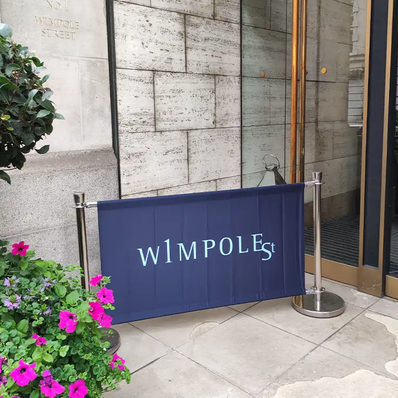 Adfresco Café Barrier & Banner Set