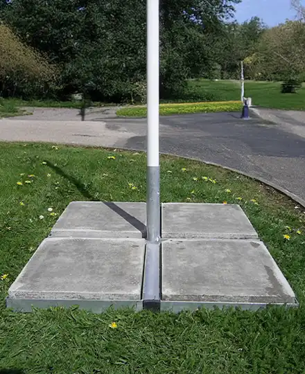 Portable Flagpole Bases & Brackets