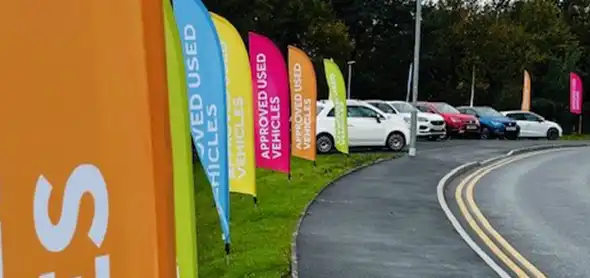 Automotive Outdoor Pop Out Banner