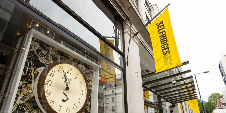 Selfridges Angled Custom Flag