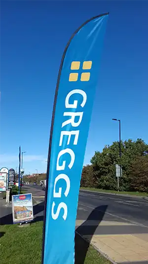 Greggs feather flags