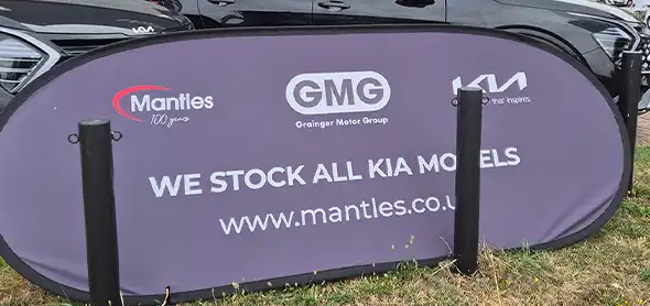 Automotive Outdoor Pop Out Banner