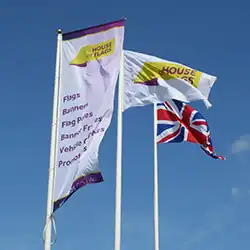 Knitted Polyester Custom Flag