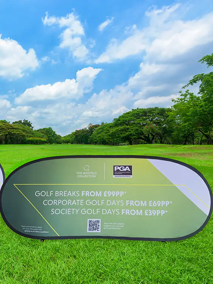 Horizontal Outdoor Pop Out Banners