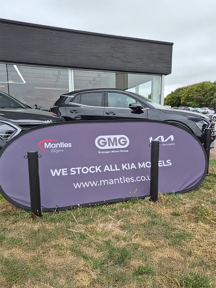 Outdoor Pop Out Banners