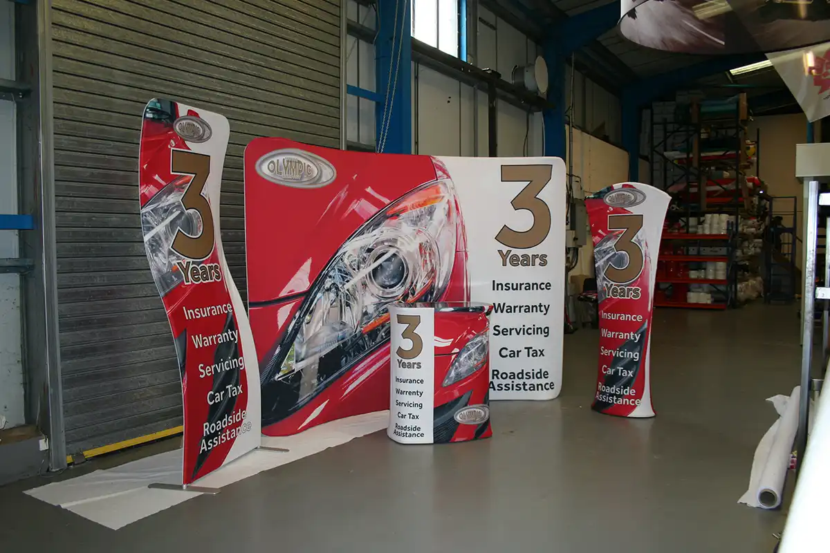 Petrol Station Pop Up Stands