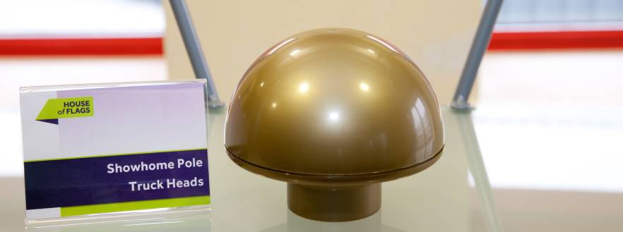 Gold Flagpole Truckhead