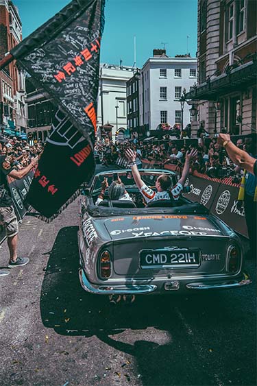 Gumball Rally Printed Landscape Flag