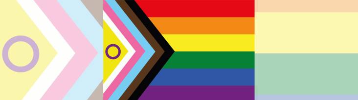 Progress & Intersex Pride Flags