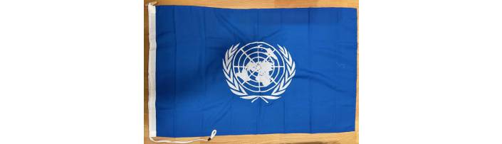 United Nations Sewn Flag