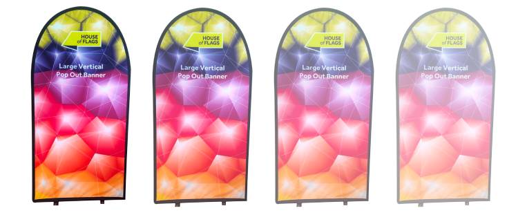 Vertical Outdoor Pop Out Banners