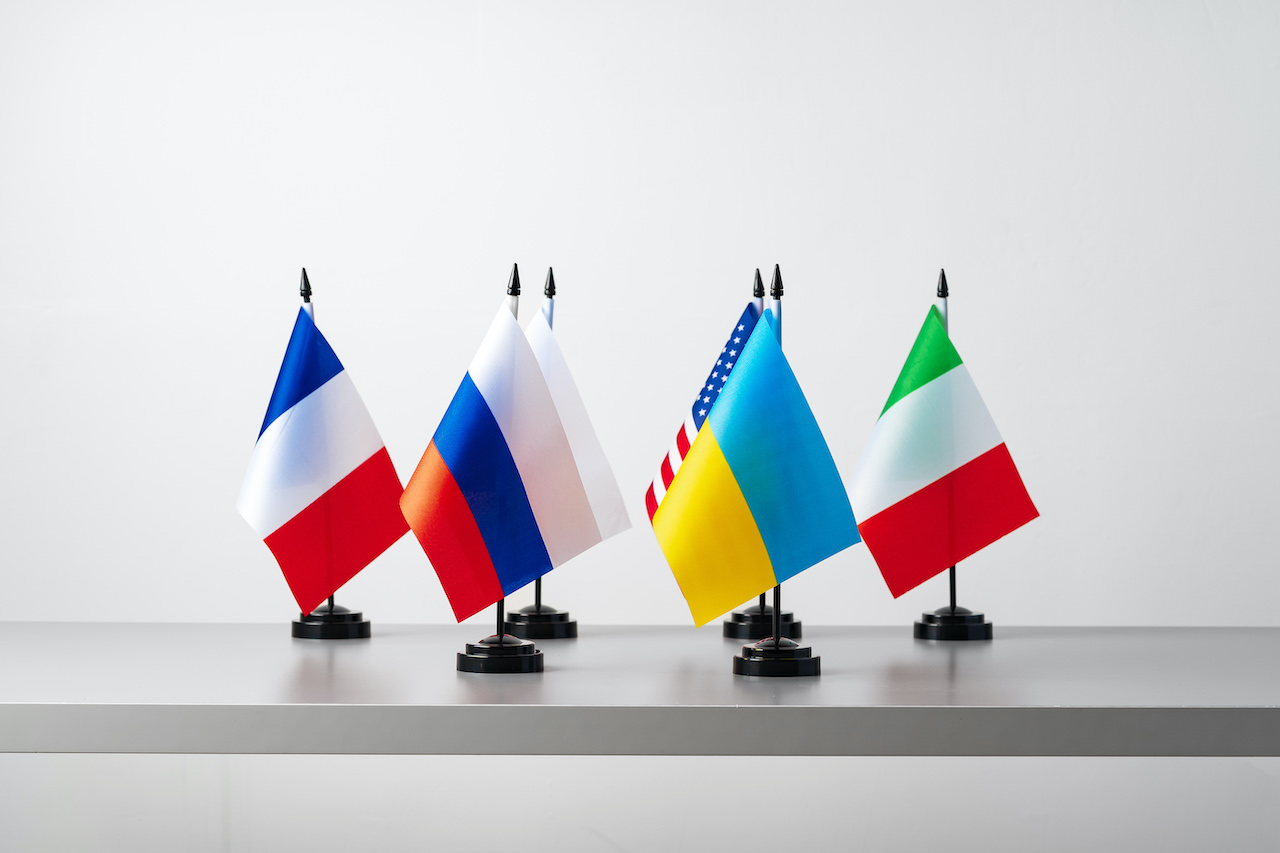 European national flags, mini national table flags.