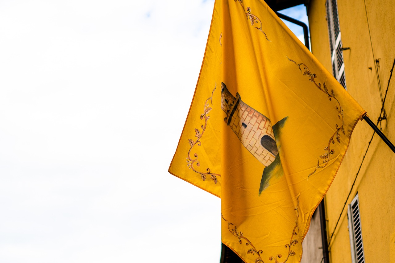 Custom flags are a great way to stand out at big events.