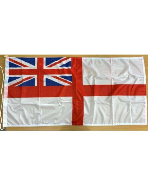 Sewn White Ensign Flag 8ft x 4ft (2.5m x 1.25m)