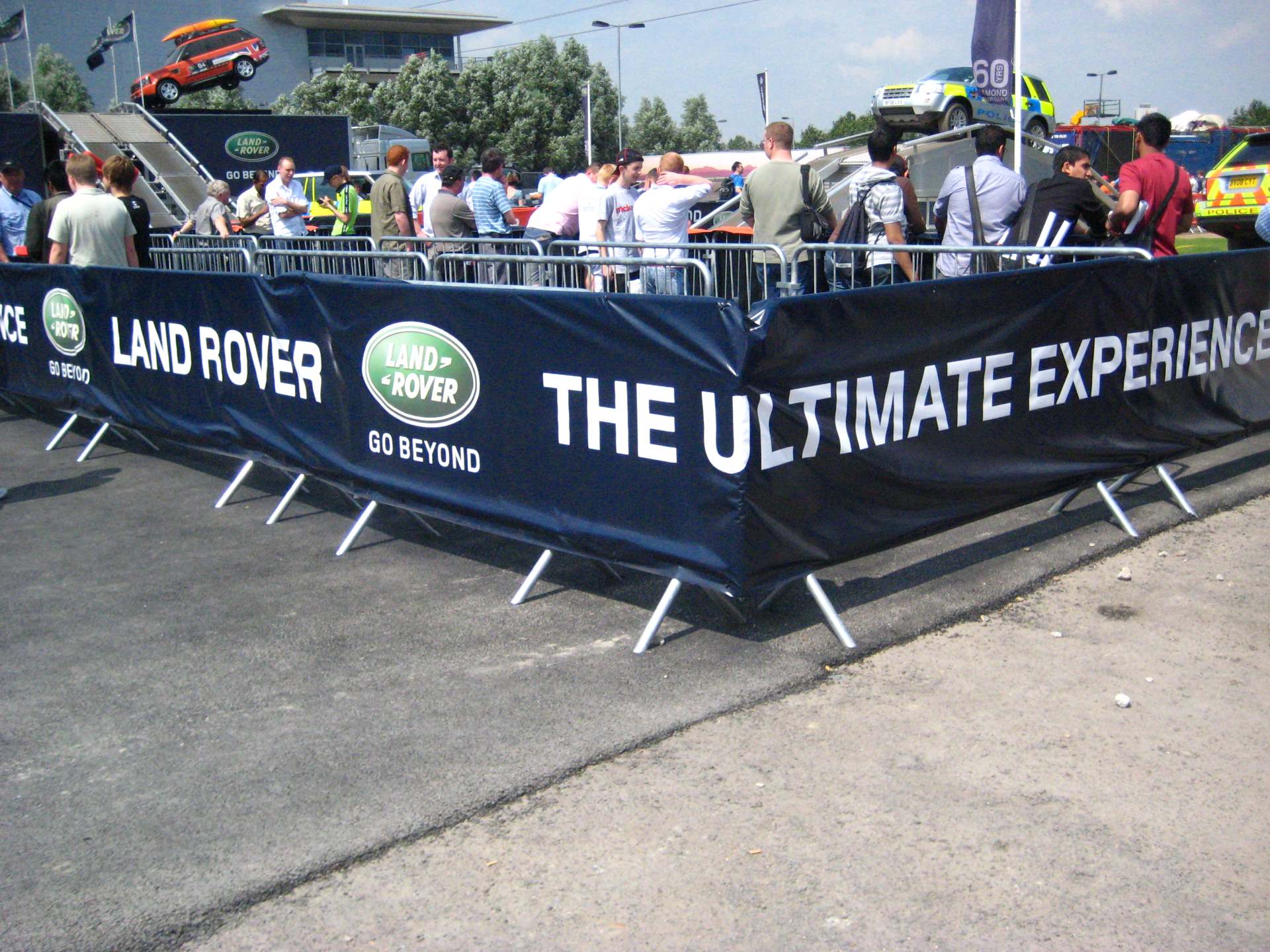 crowd control fencing, our bespoke fencing covers can increase your brand's exposure at multiple events.