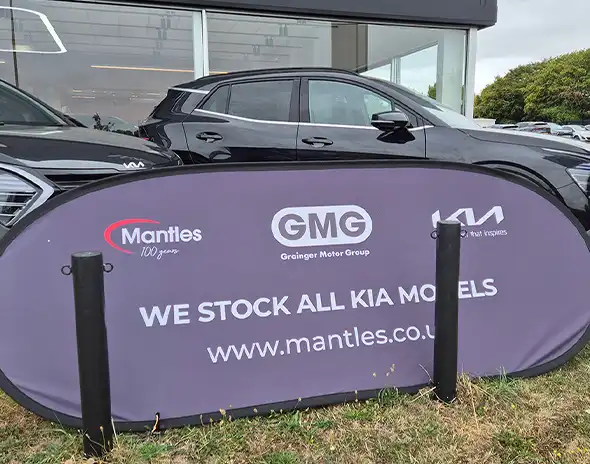 Outdoor Pop Out Banners