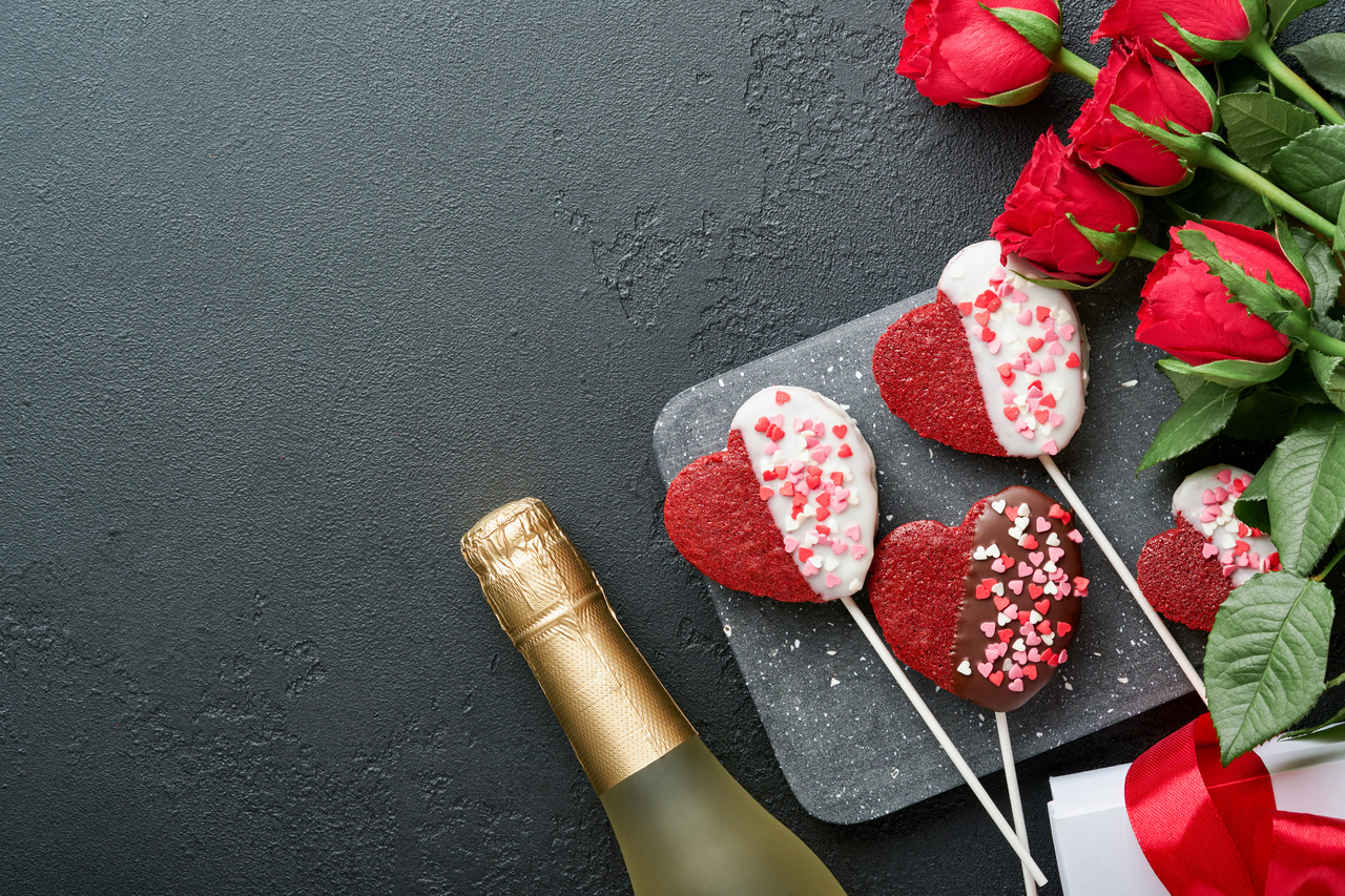 Part of custom graphics for a valentines day advertising campaign
